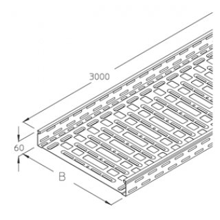 koryta metalowe perforowane - RGL 60