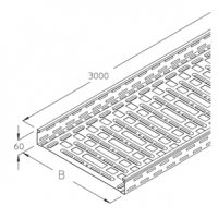 koryta metalowe perforowane - RGL 60