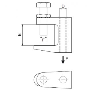 u-55x - zaciski mocujące